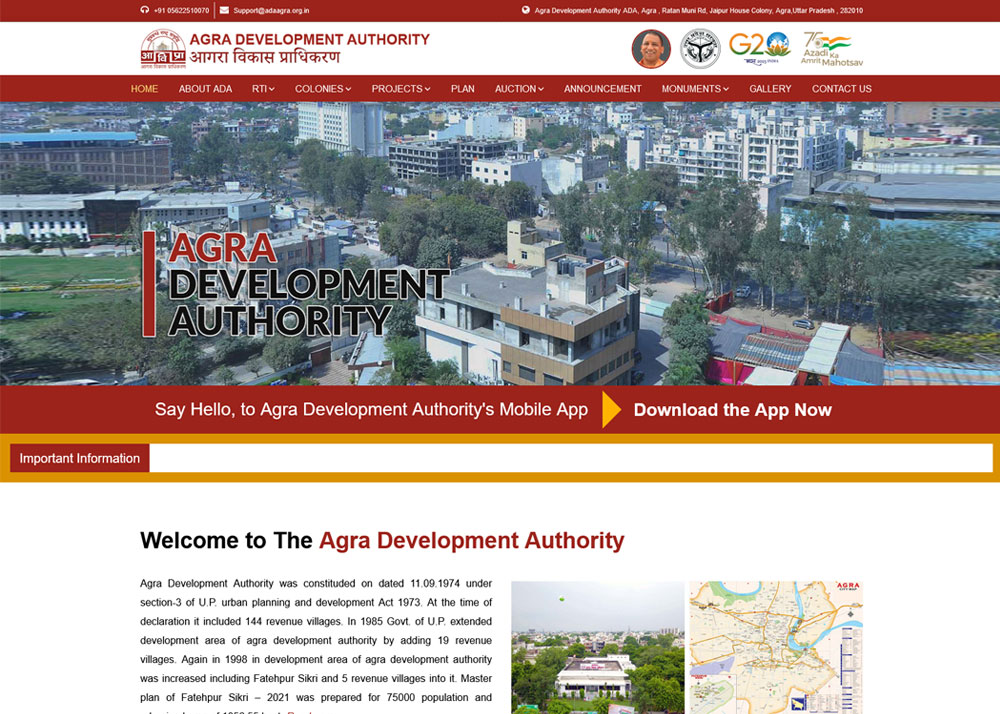 Agra Development Authority ADA, Agra